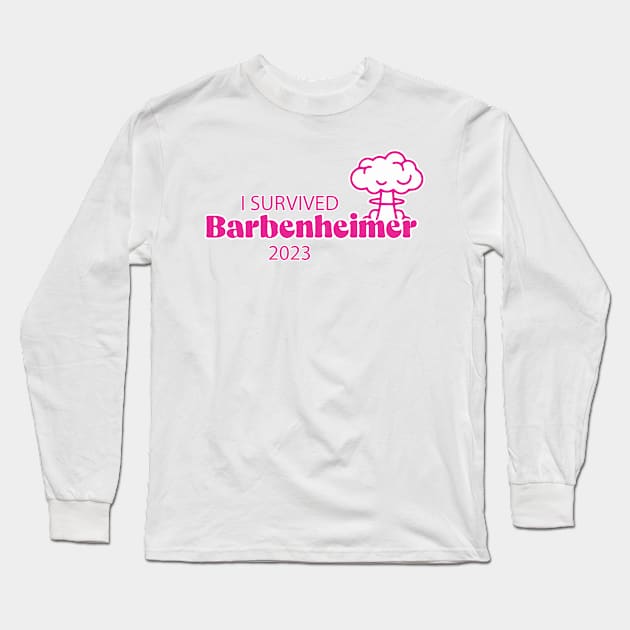 I Survived Barbenheimer 2023 Long Sleeve T-Shirt by Be Cute 